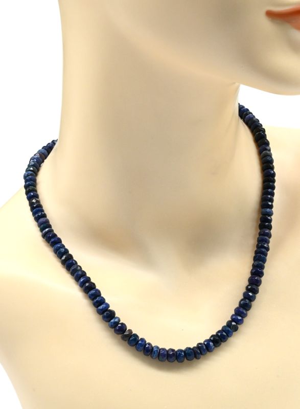 Beads made of Opal rondel gr.6*3mm color.blue, 45cm, 20.8g