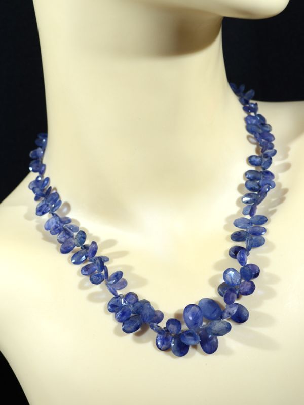 Beads made of Kyanite cut, 45cm, 37.5g