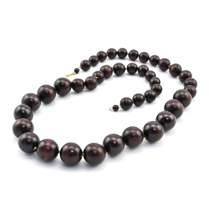 Beads made of wood ball for magnification 13-20mm, 78cm