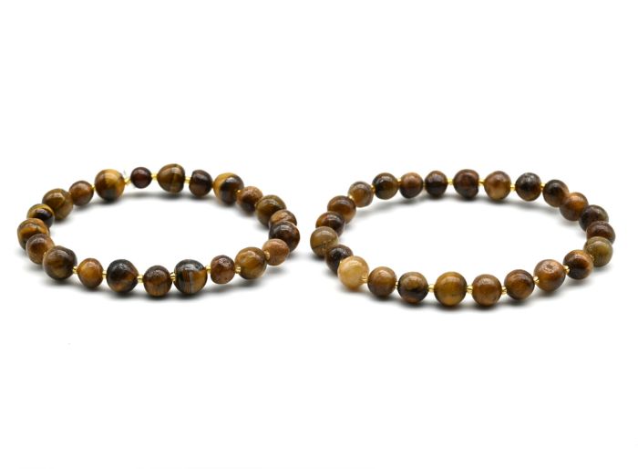 Tiger Eye Bracelet ball 6-8mm