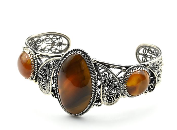 Carnelian bracelet, 20cm.