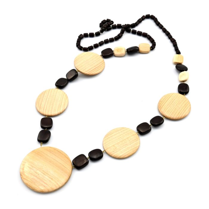 Beads made of Bella wood, 87cm