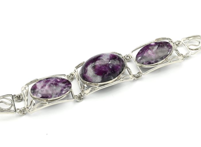 Lepidolite bracelet, 17cm.