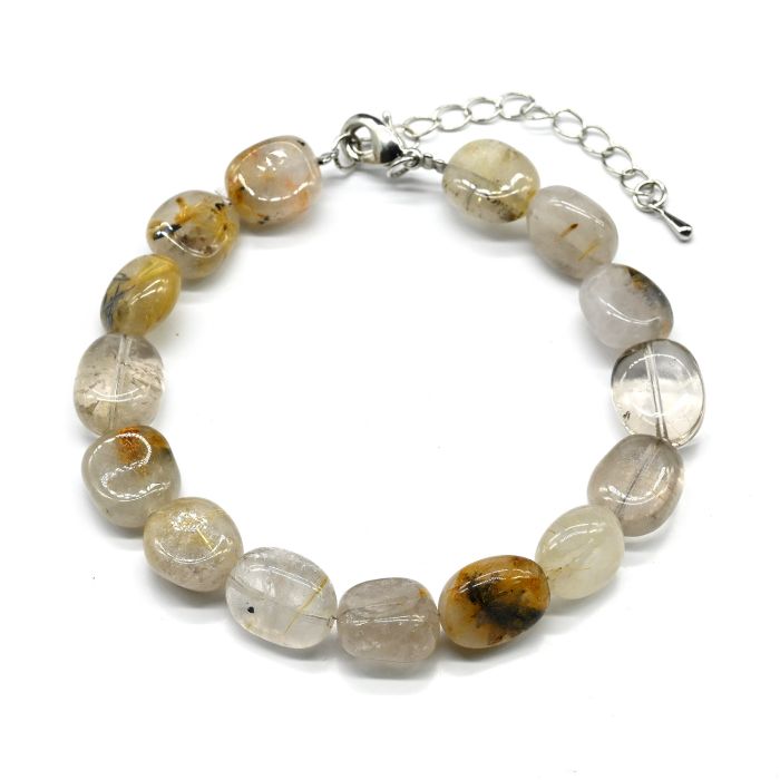 Rutile quartz bracelet (hairy) oval 10*12mm, 19cm, 19g