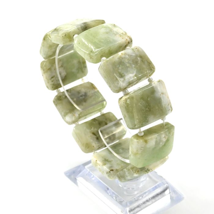 Green Garnet bracelet (Grossular) rectangle 25*16mm, 79g