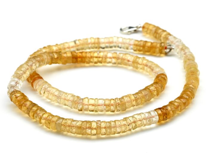 Citrine beads rondel cut 7*3mm, 47cm, 33.9g