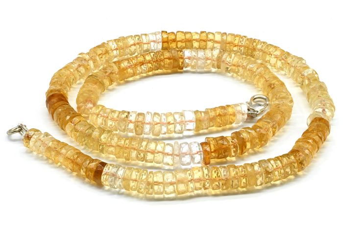 Citrine Beads cut discs 7*2mm, 48cm, 37.4g