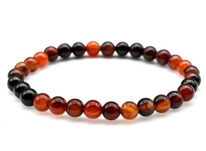 Bracelet made of sardonyx ball 6mm