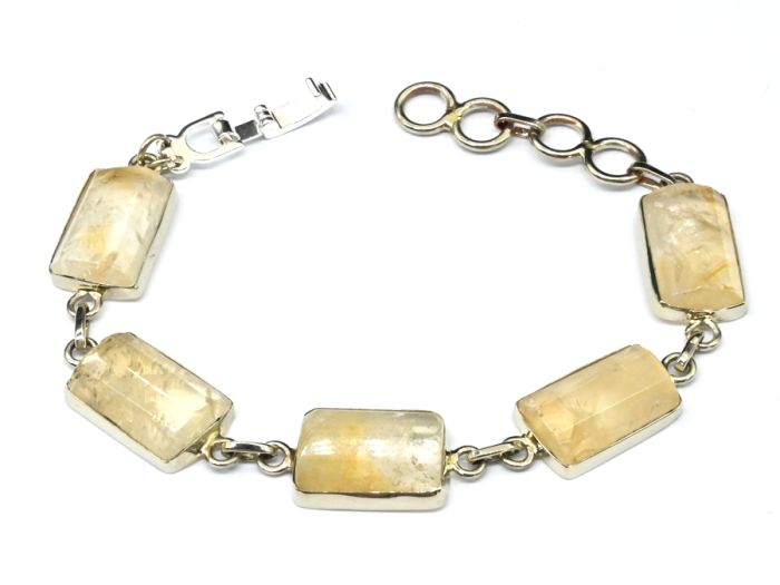 Citrine bracelet, 17 cm.