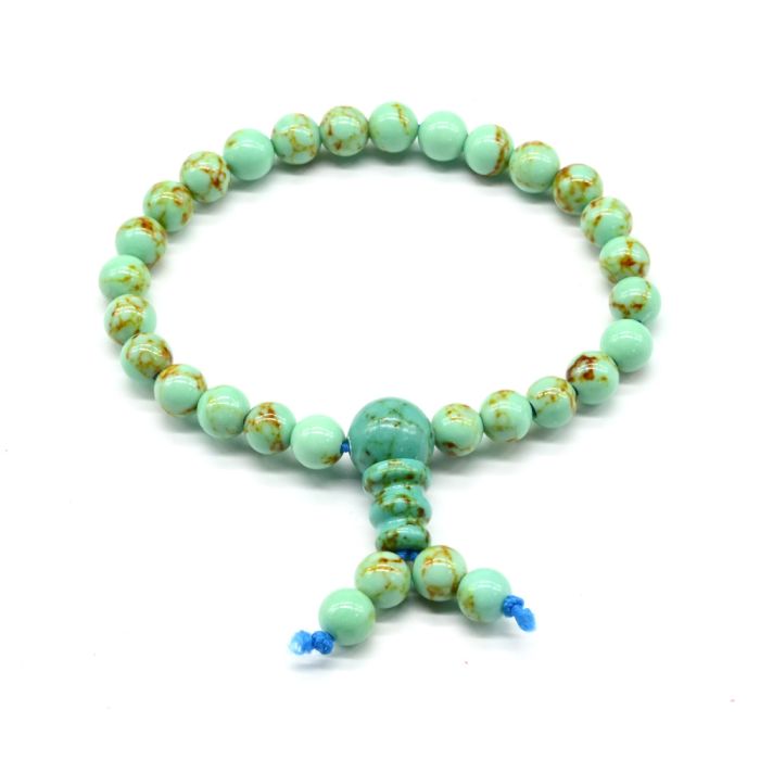 Bracelet made of turquoise Iranian imitation ball 6mm