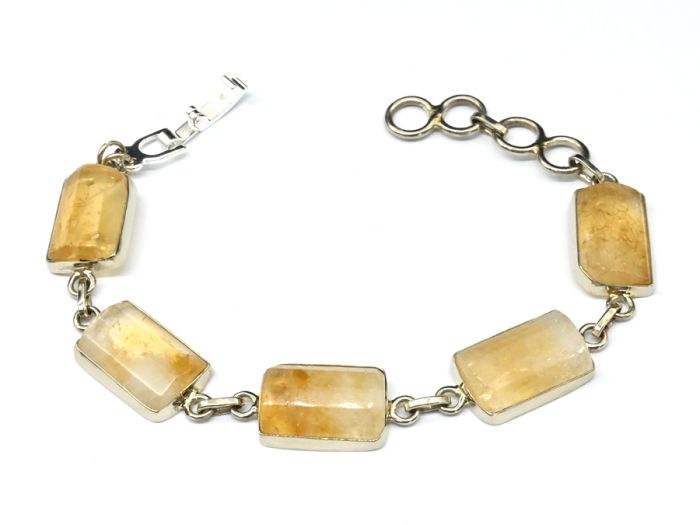 Citrine bracelet, 16.5 cm.