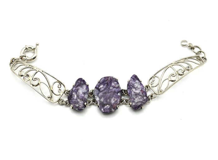 Bracelet made of lepidolite, 18cm.