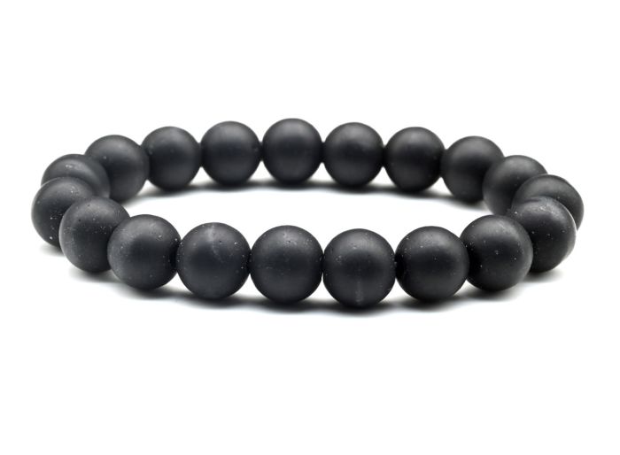 10mm ball bracelet made of artificial shungite