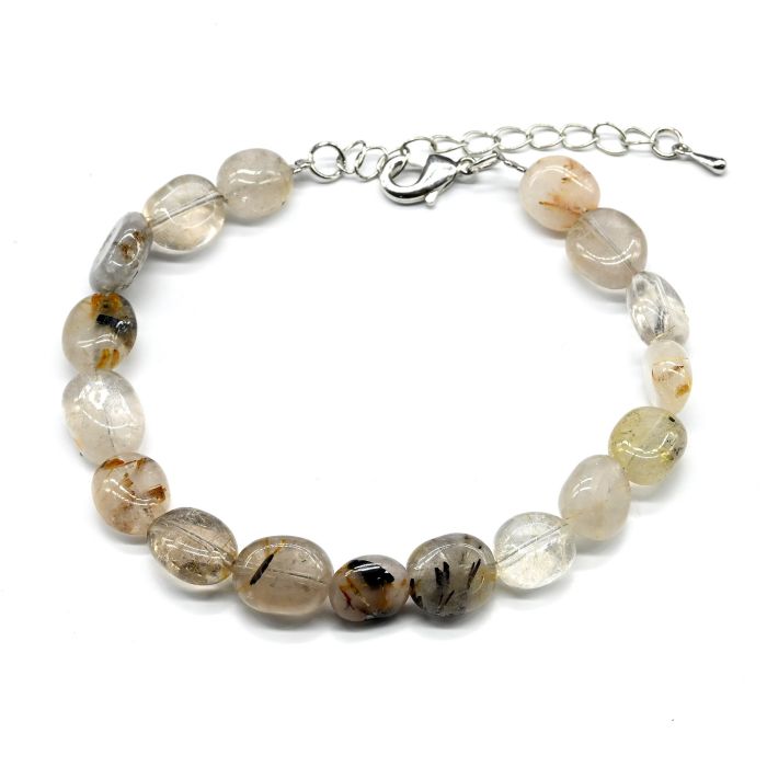 Rutile quartz bracelet (hairy) oval 9*11mm, 18cm, 13g