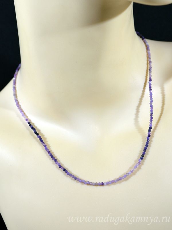 Beads made of Sugilite ball gr.2mm, 43cm, 3.7g