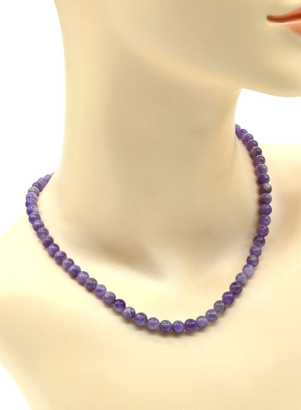 Amethyst Beads ball 6mm, 43cm