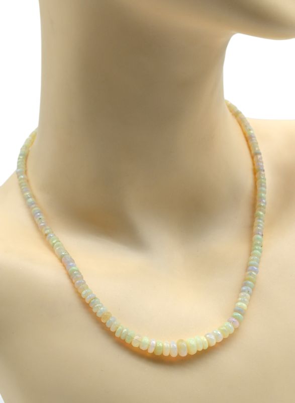 Rondel cut Opal beads for an increase of 46cm, 11.8g