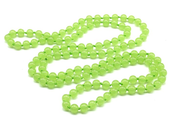 Beads 120cm 8mm ball color olive