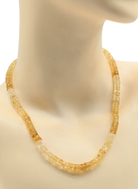 Citrine beads rondel cut 7*3mm, 47cm, 34.2g