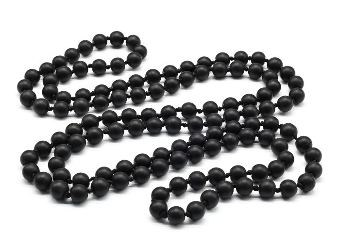 Beads 120cm 8mm ball made of shungite imitation