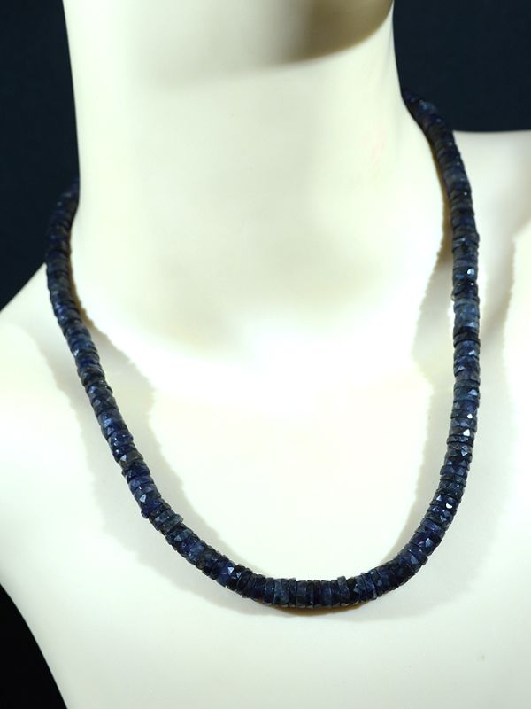 Iolite beads, 46cm, 37g