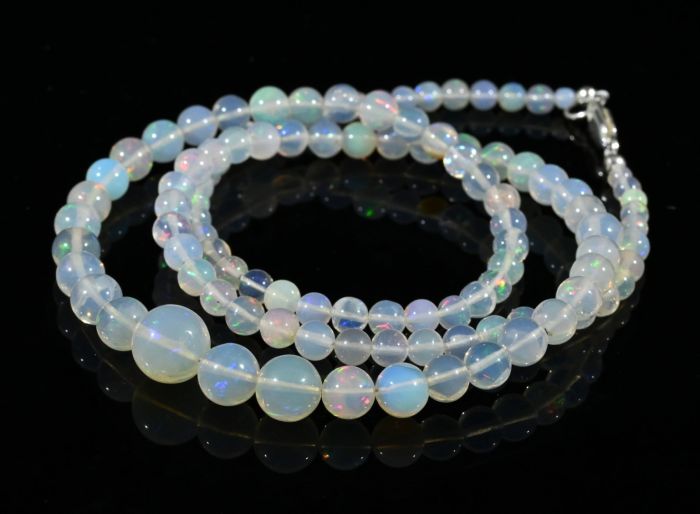 Opal Beads ball 3-7mm, 49cm, 10g