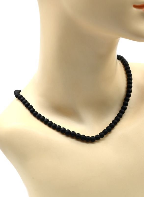 Beads made of shungite ball 6mm, 45cm