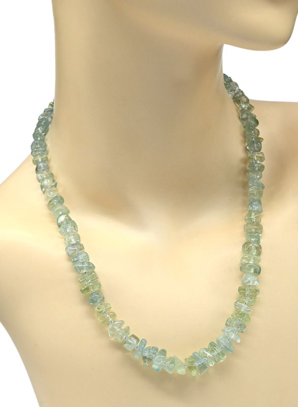 Aquamarine beads galtovka 7-11mm, 50cm, 45.4g