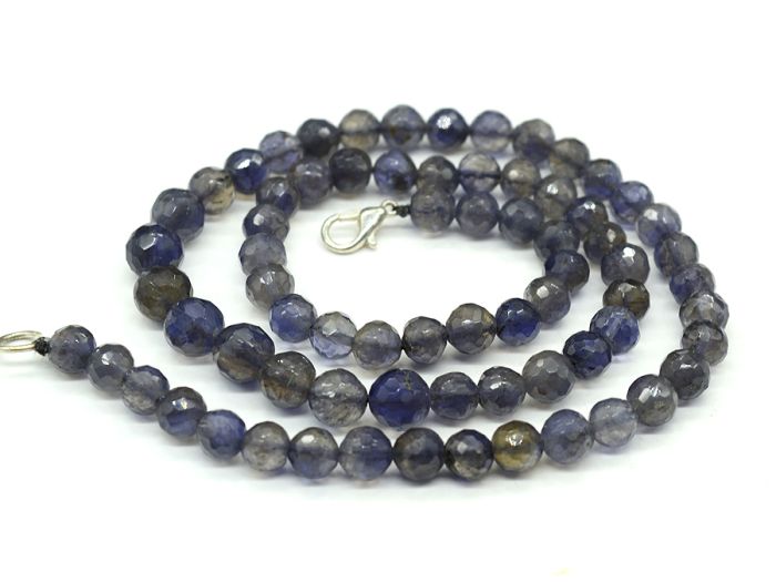 Beads made of Iolite ball gr.7-8mm, 49cm, 29.2g