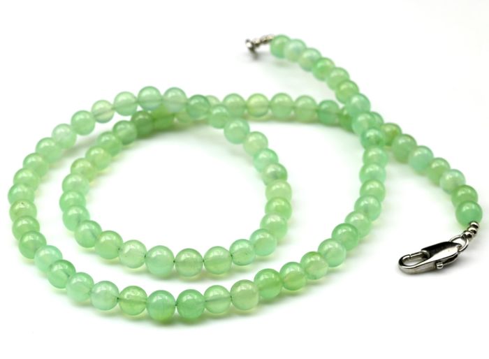 Chrysoprase beads ball 5.5-6mm, 49cm, 22g