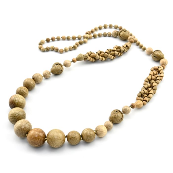 Rio wooden beads, 95cm