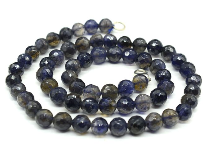 Beads made of Iolite ball gr.7.5-8mm, 48cm, 36.5g