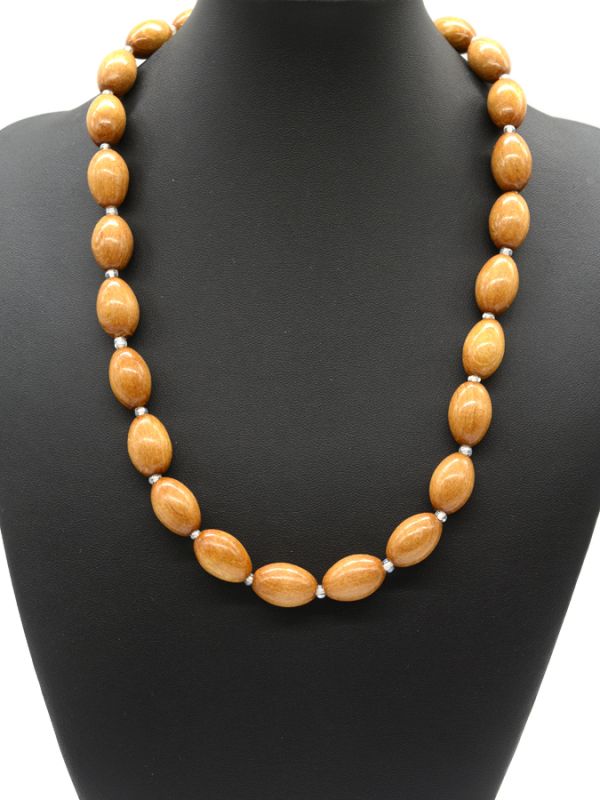 Beads made of olive wood, 56cm