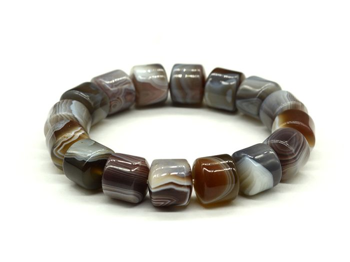 Brazilian Agate Bracelet cylinder 12*12mm