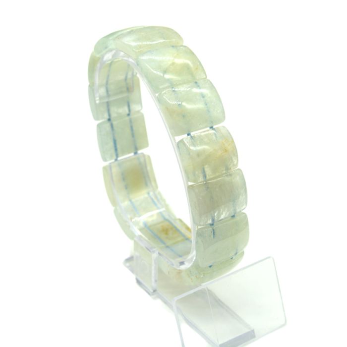 Aquamarine rectangle bracelet 18*14mm, 48.5g