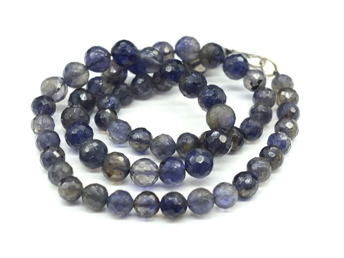 Beads made of Iolite ball gr.7-8.5mm, 48cm, 36.5g