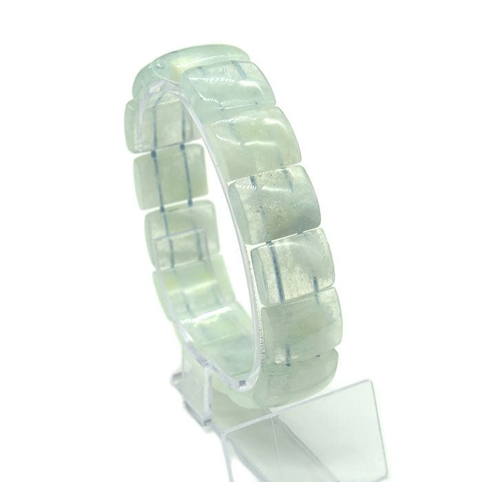 Aquamarine rectangle bracelet 18*14mm, 49.1g