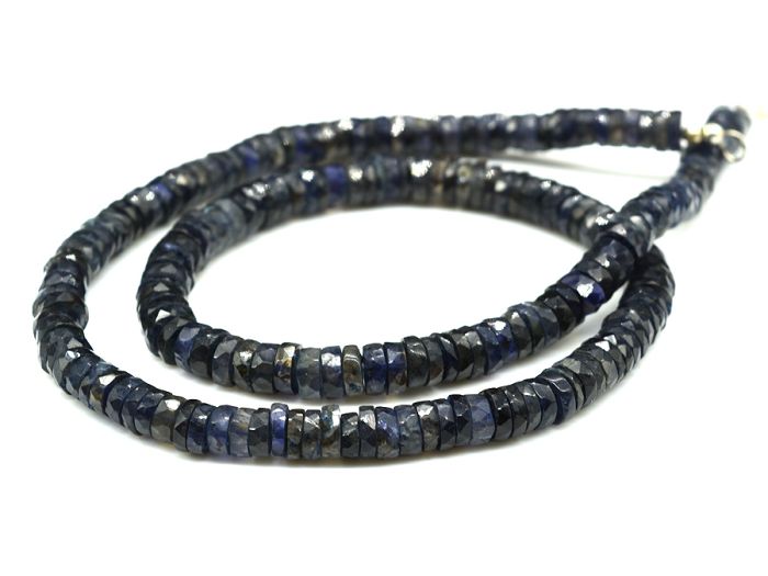 Iolite beads, 46cm, 37g