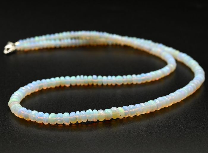 Rondel cut Opal beads for an increase of 46cm, 9.1g