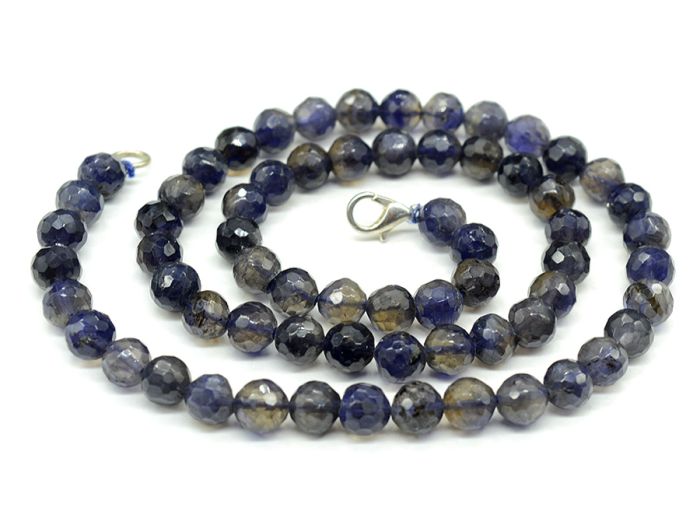 Beads made of Iolite ball gr.7mm, 47cm, 31.4g