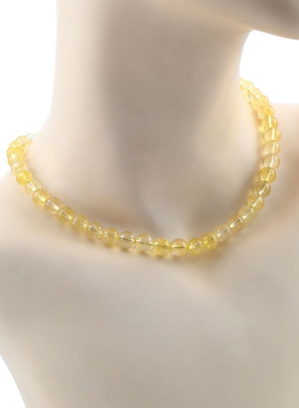 Citrine beads ball 8mm, 41cm