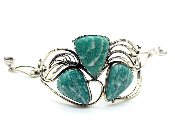 Amazonite bracelet, 20cm.